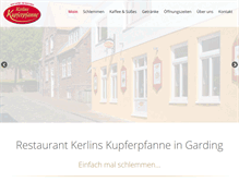 Tablet Screenshot of kerlins-kupferpfanne.de